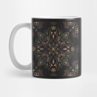 Midnight Floral Mandala Mug